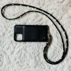 Bandolier Sarah pebble-leather crossbody case